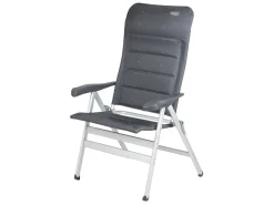 Crespo AL-238 Deluxe Klappstuhl - Dark Grey< Campingstühle Mit Verstellbarer Rückenlehne|Klappstühle