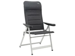 Crespo AL/237 Deluxe M Klappstuhl - Dark Grey< Campingstühle Mit Verstellbarer Rückenlehne|Klappstühle