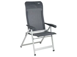 Crespo Campingstühle Mit Verstellbarer Rückenlehne|Klappstühle-AL-237 Klappstuhl - Dark Grey