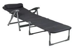 Crespo AP-233 Air-Deluxe Black Liegestuhl< Liegestühle