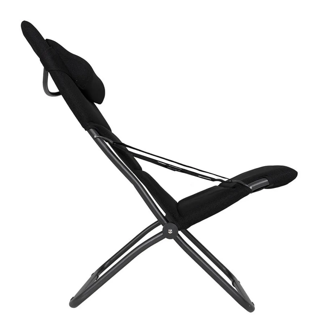 Crespo Relaxstühle-AP-263 Air-Deluxe Black Klappstuhl