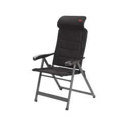 Crespo Campingstühle Mit Verstellbarer Rückenlehne|Klappstühle-AP-237 Air-Deluxe Compact Black Klappstuhl
