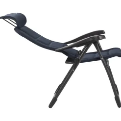 Crespo Campingstühle Mit Verstellbarer Rückenlehne|Klappstühle-AP-215 Air-Deluxe Compact Blue Klappstuhl