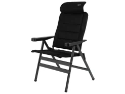 Crespo Campingstühle Mit Verstellbarer Rückenlehne|Klappstühle-AP-238 Air-Deluxe Compact Klappstuhl - Black