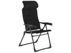 Crespo Campingstühle Mit Verstellbarer Rückenlehne|Faltstühle-AP-215 Air-Deluxe Compact Black Klappstuhl