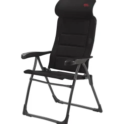 Crespo Campingstühle Mit Verstellbarer Rückenlehne|Faltstühle-AP-215 Air-Deluxe Compact Black Klappstuhl