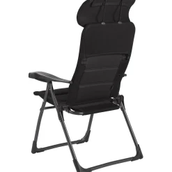 Crespo Campingstühle Mit Verstellbarer Rückenlehne|Faltstühle-AP-215 Air-Deluxe Compact Black Klappstuhl