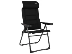 Crespo Campingstühle Mit Verstellbarer Rückenlehne|Klappstühle-AP-215 Air-Deluxe Compact Klappstuhl - Black
