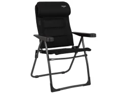 Crespo Campingstühle Mit Verstellbarer Rückenlehne|Klappstühle-AP-215 Air-Deluxe Compact Klappstuhl - Black