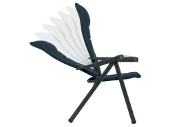 Crespo Campingstühle Mit Verstellbarer Rückenlehne|Klappstühle^AP-235 Air-Deluxe Klappstuhl - Blue