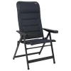 Crespo AP-235 Air-Deluxe Klappstuhl - Grey< Campingstühle Mit Verstellbarer Rückenlehne|Klappstühle