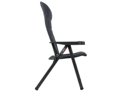 Crespo AP-235 Air-Deluxe Klappstuhl - Grey< Campingstühle Mit Verstellbarer Rückenlehne|Klappstühle