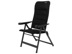 Crespo Campingstühle Mit Verstellbarer Rückenlehne|Klappstühle-AP-235 Air-Deluxe Klappstuhl - Black