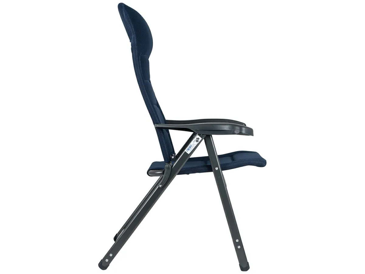 Crespo AP-237 Air-Deluxe Klappstuhl - Blue< Campingstühle Mit Verstellbarer Rückenlehne|Klappstühle
