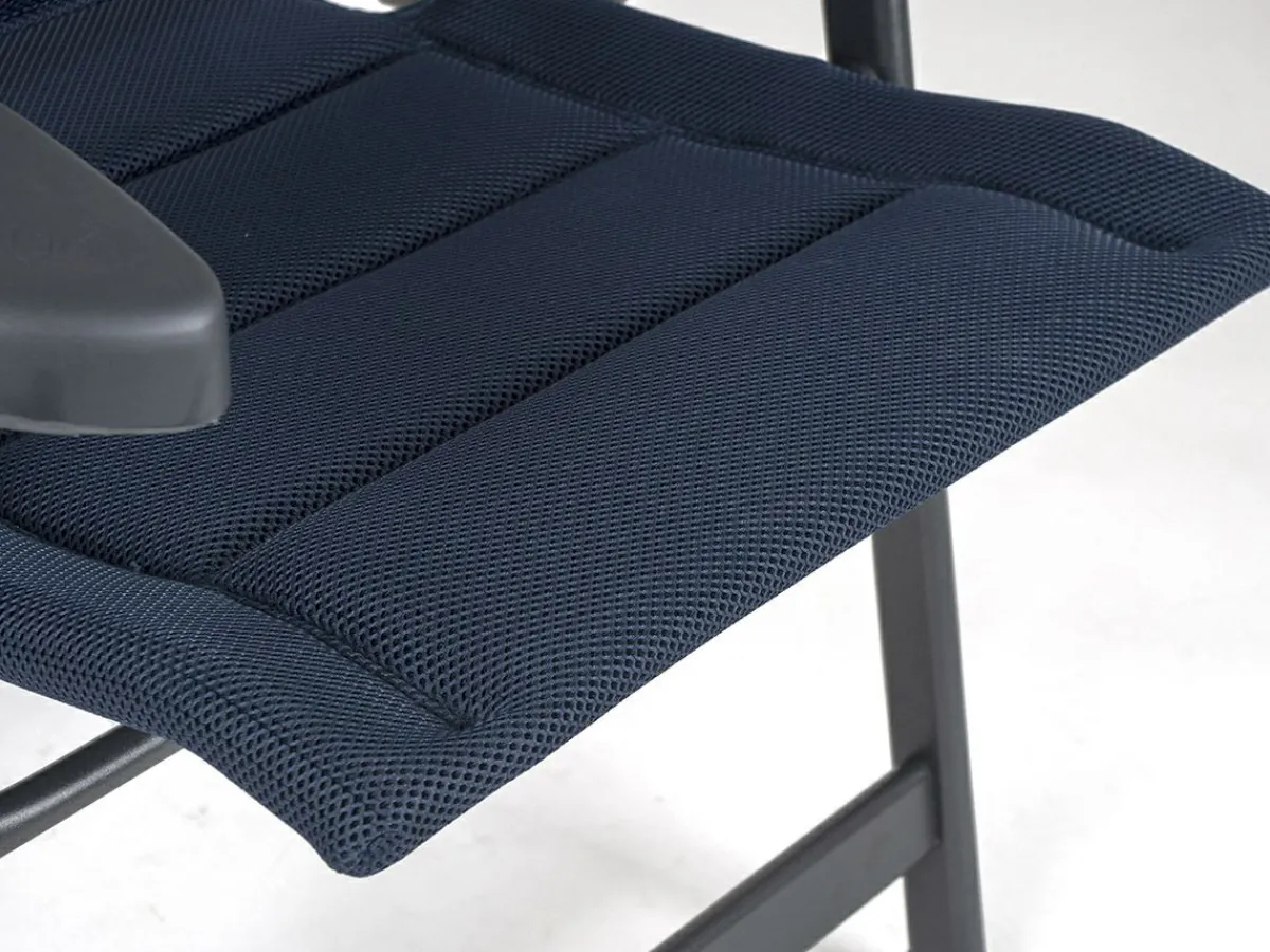 Crespo AP-237 Air-Deluxe Klappstuhl - Blue< Campingstühle Mit Verstellbarer Rückenlehne|Klappstühle