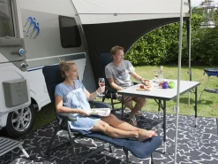 Crespo AP-237 Air-Deluxe Klappstuhl - Blue< Campingstühle Mit Verstellbarer Rückenlehne|Klappstühle