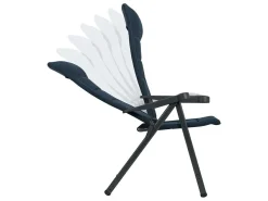 Crespo AP-240 Air-Deluxe Klappstuhl - Blue< Campingstühle Mit Verstellbarer Rückenlehne|Klappstühle
