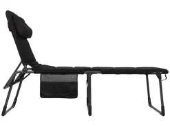 Crespo Liegestühle-AP-363 Air-Deluxe Liegestuhl - Black