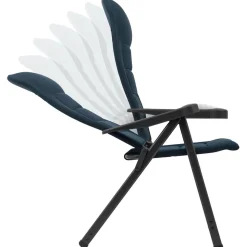 Crespo Campingstühle Mit Verstellbarer Rückenlehne|Klappstühle-AP/237 Air-Deluxe M Klappstuhl - Blue