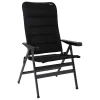 Crespo AP-238 Air-Deluxe XL Klappstuhl - Black< Campingstühle Mit Verstellbarer Rückenlehne|Klappstühle