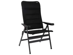 Crespo AP-238 Air-Deluxe XL Klappstuhl - Black< Campingstühle Mit Verstellbarer Rückenlehne|Klappstühle