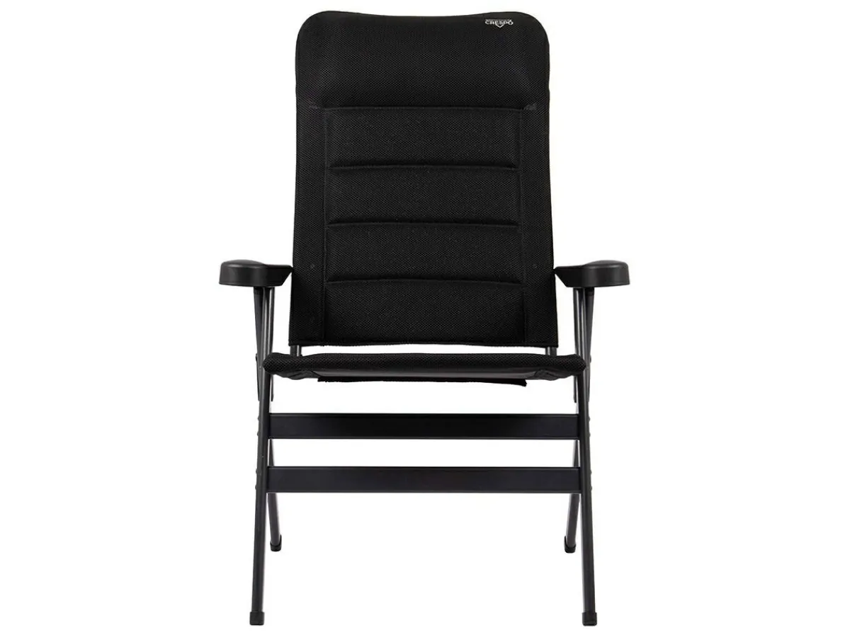 Crespo AP-238 Air-Deluxe XL Klappstuhl - Black< Campingstühle Mit Verstellbarer Rückenlehne|Klappstühle