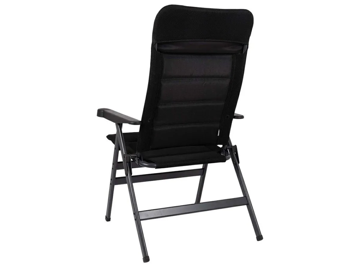 Crespo AP-238 Air-Deluxe XL Klappstuhl - Black< Campingstühle Mit Verstellbarer Rückenlehne|Klappstühle