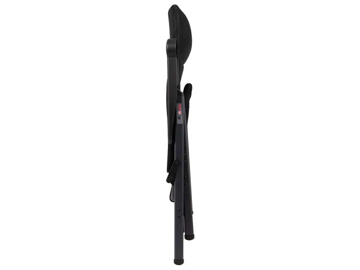 Crespo AP-238 Air-Deluxe XL Klappstuhl - Black< Campingstühle Mit Verstellbarer Rückenlehne|Klappstühle