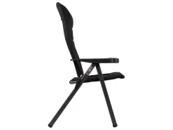 Crespo AP-238 Air-Deluxe XL Klappstuhl - Black< Campingstühle Mit Verstellbarer Rückenlehne|Klappstühle