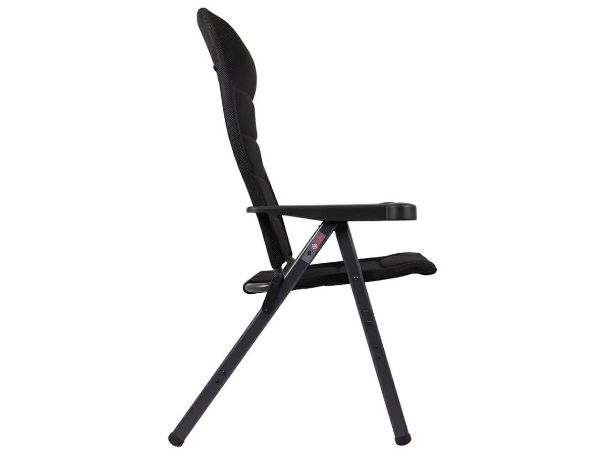 Crespo AP-238 Air-Deluxe XL Klappstuhl - Black< Campingstühle Mit Verstellbarer Rückenlehne|Klappstühle