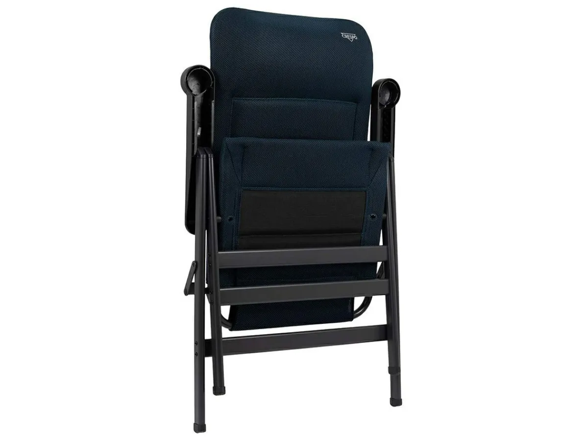 Crespo AP-238 Air-Deluxe XL Klappstuhl - Blue< Campingstühle Mit Verstellbarer Rückenlehne|Klappstühle