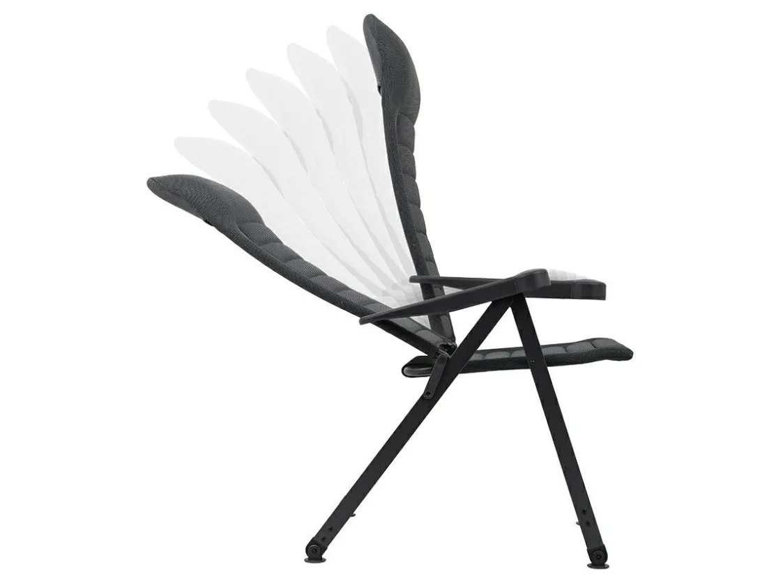 Crespo Campingstühle Mit Verstellbarer Rückenlehne|Klappstühle^AP-440 Air-Select Klappstuhl - Grey