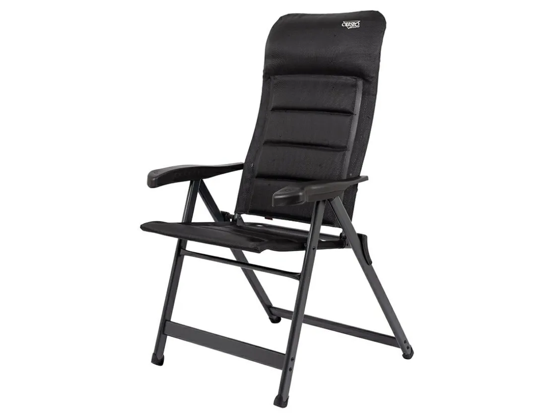 Crespo Campingstühle Mit Verstellbarer Rückenlehne|Klappstühle-AP-237 Deluxe Klappstuhl - Black