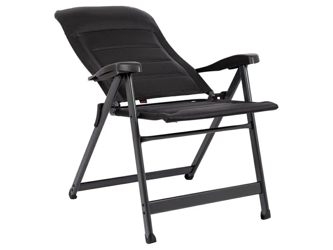 Crespo Campingstühle Mit Verstellbarer Rückenlehne|Klappstühle-AP-237 Deluxe Klappstuhl - Black