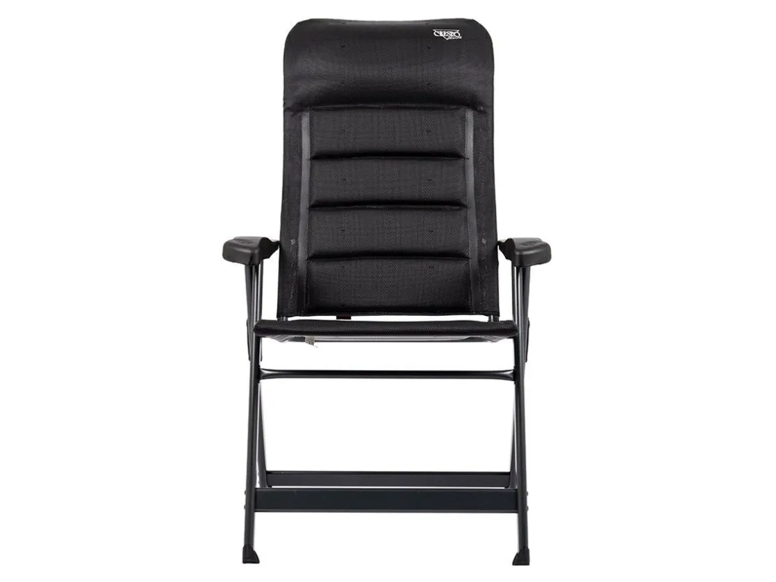 Crespo Campingstühle Mit Verstellbarer Rückenlehne|Klappstühle-AP-237 Deluxe Klappstuhl - Black