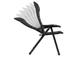 Crespo Campingstühle Mit Verstellbarer Rückenlehne|Klappstühle-AP-237 Deluxe Klappstuhl - Black