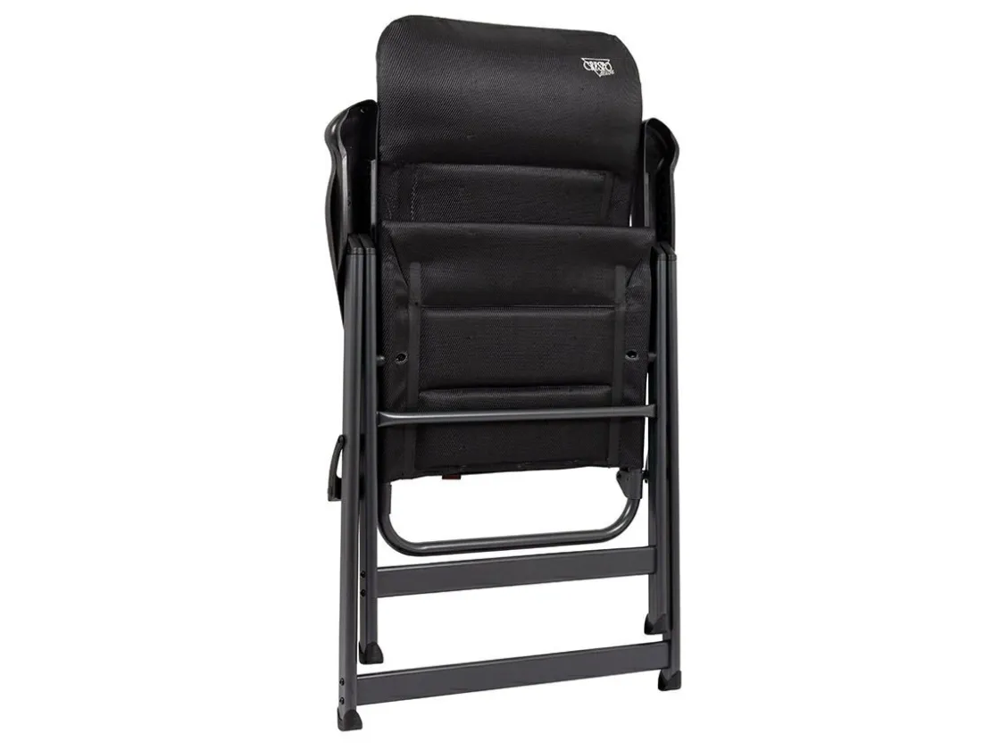 Crespo Campingstühle Mit Verstellbarer Rückenlehne|Klappstühle-AP-237 Deluxe Klappstuhl - Black