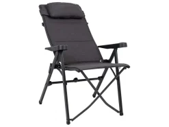Crespo Campingstühle Mit Verstellbarer Rückenlehne|Faltstühle^AP-740 Tex-Comfort Klappstuhl - Grey