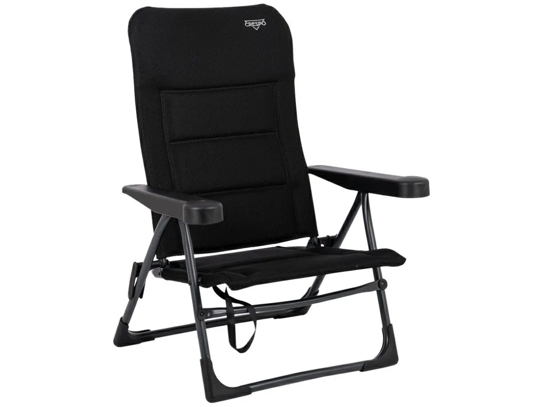 Crespo Strandstühle-Strandstuhl AP/205 Air-Deluxe Schwarz Modell 2025