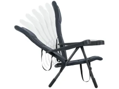 Crespo Strandstühle-Strandstuhl AP/205 Air-Deluxe Schwarz Modell 2025