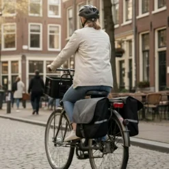 CUHOC Fahrrad Zubehör|Fahrradtaschen^20 Liter Fahrrad doppeltasche mit reflektoren