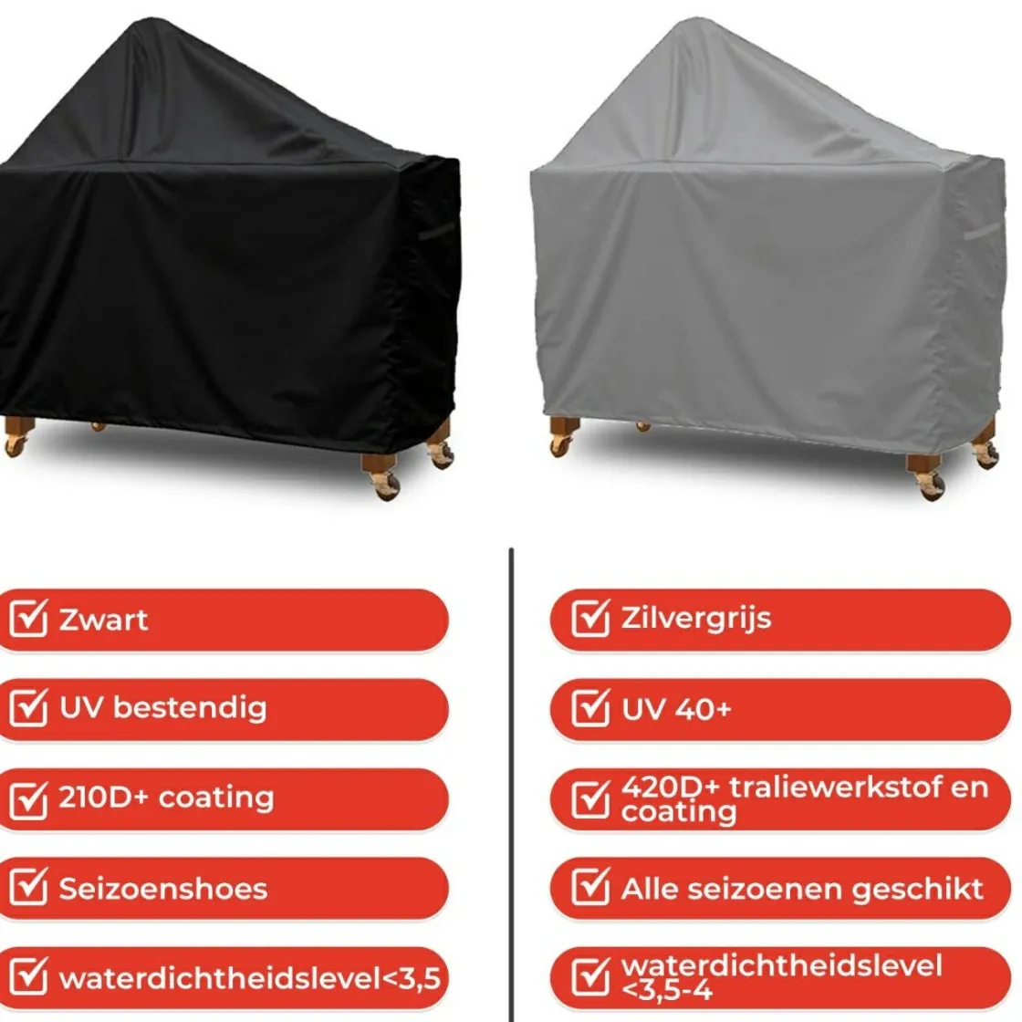 CUHOC Grill Schutzhüllen|Grill Schutzhüllen^Diamond 152 x 80 x 80 x 140 cm BBQ Tischabdeckung