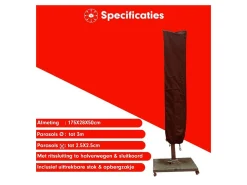 CUHOC Red Label 175x28x50 Sonnenschirm Schutzhülle< Sonnenschirmhüllen|Schutzhüllen Gartenmöbel