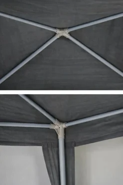 CUHOC Partyzelte^3x3 m Pavillon - Grey