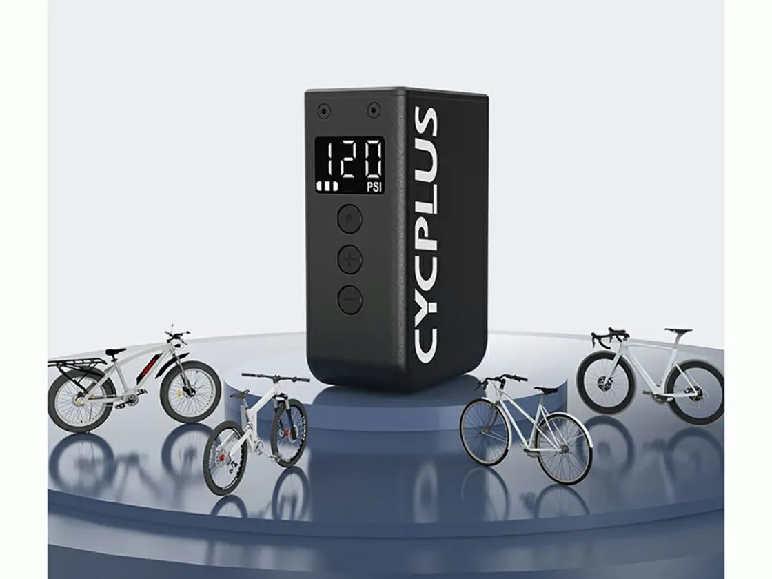 Cycplus Fahrradpumpen^AS2 Pro Max Elektrische Mini-Fahrradpumpe