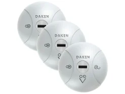 Markenlos Türschlösser-Daken Saturn GO 3-pack gleichschließend Türschlösser - Grey