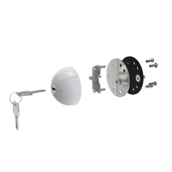 Markenlos Türschlösser-Daken Saturn GO 3-pack gleichschließend Türschlösser - Grey