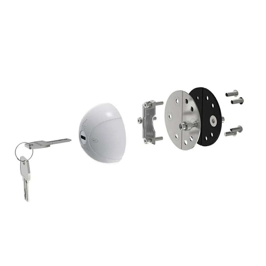 Markenlos Türschlösser-Daken Saturn GO 3-pack gleichschließend Türschlösser - Grey