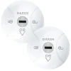 Markenlos Türschlösser^Daken Saturn GO 2-Pack Van-Schloss - White