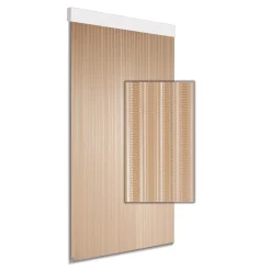 Markenlos Insektenschutz-Degor Luxe Lamellen 180 x 60 cm Fliegengitter – Transparent White